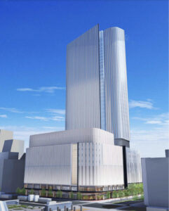 札幌駅南口北4西3街区再開発の完成予想図イメージ