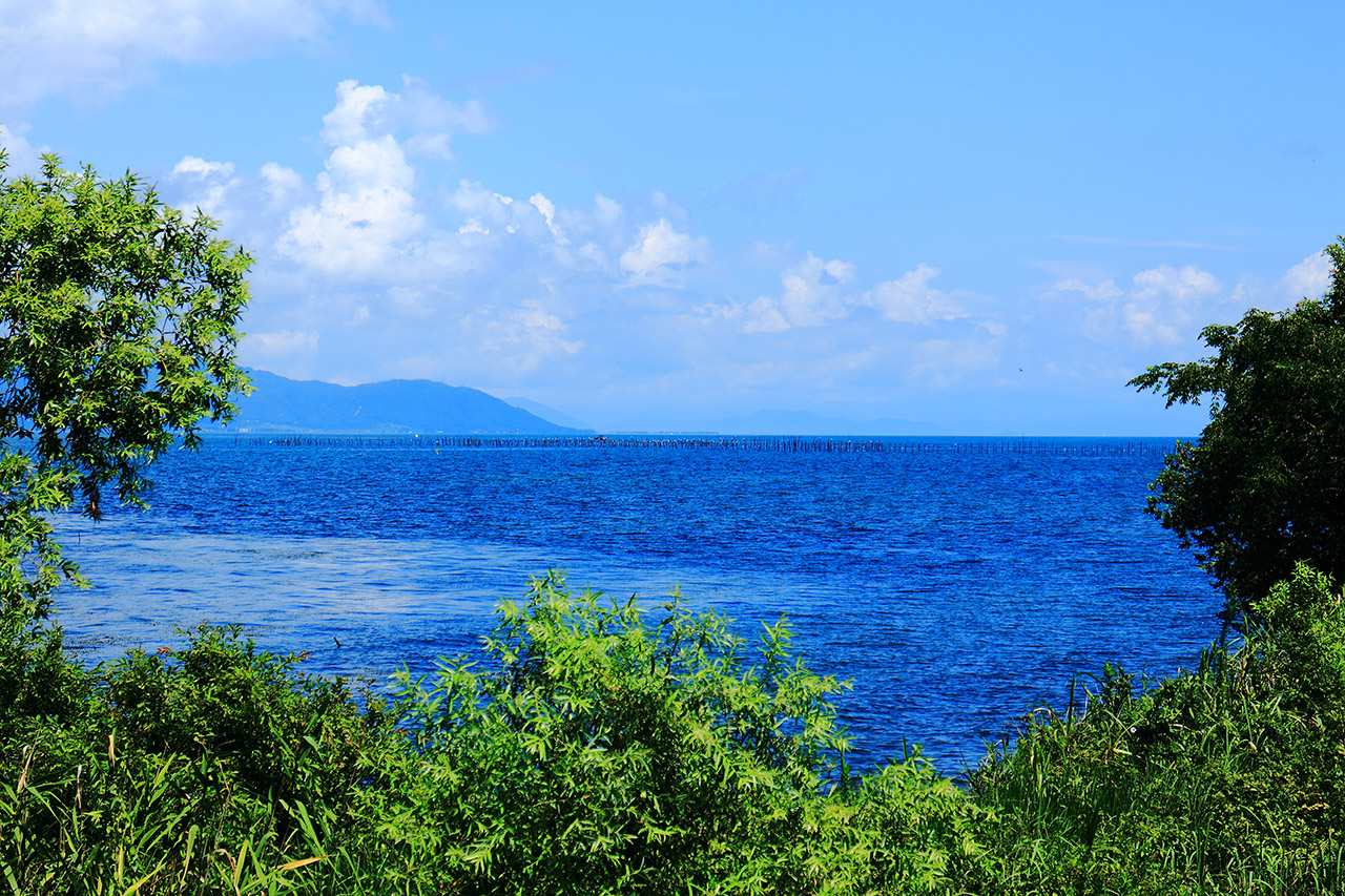 滋賀県の琵琶湖の風景写真