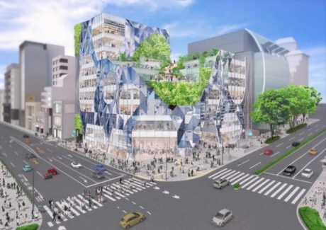 神宮前六丁目地区第一種市街地再開発事業の完成予想図外観2