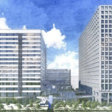 豊洲4-2 街区開発計画の完成予想図