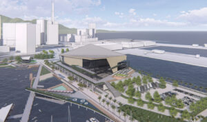 「新港突堤西地区(第2突堤)再開発事業」の完成予想図イメージ