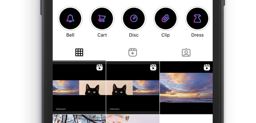 黒色背景タイプ インスタのハイライト用アイコン画像素材 無料 おしゃれなストーリーズ用カバー画像 アプリポ