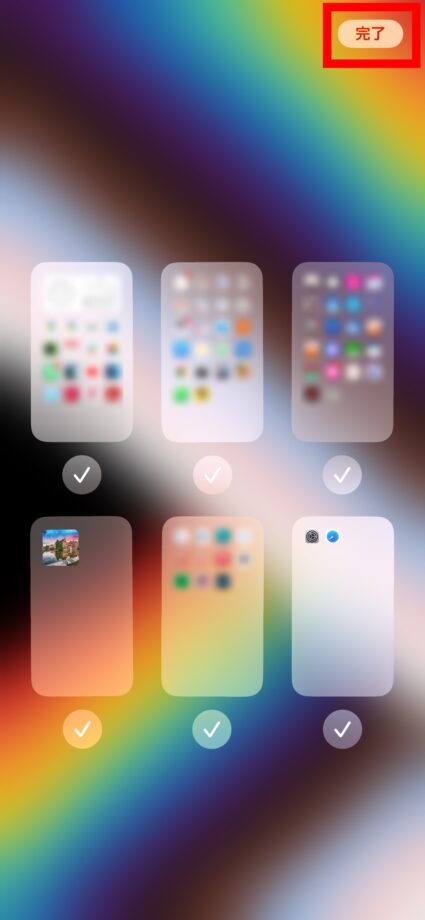 iPhone 6.右上の「完了」をタップします。の画像
