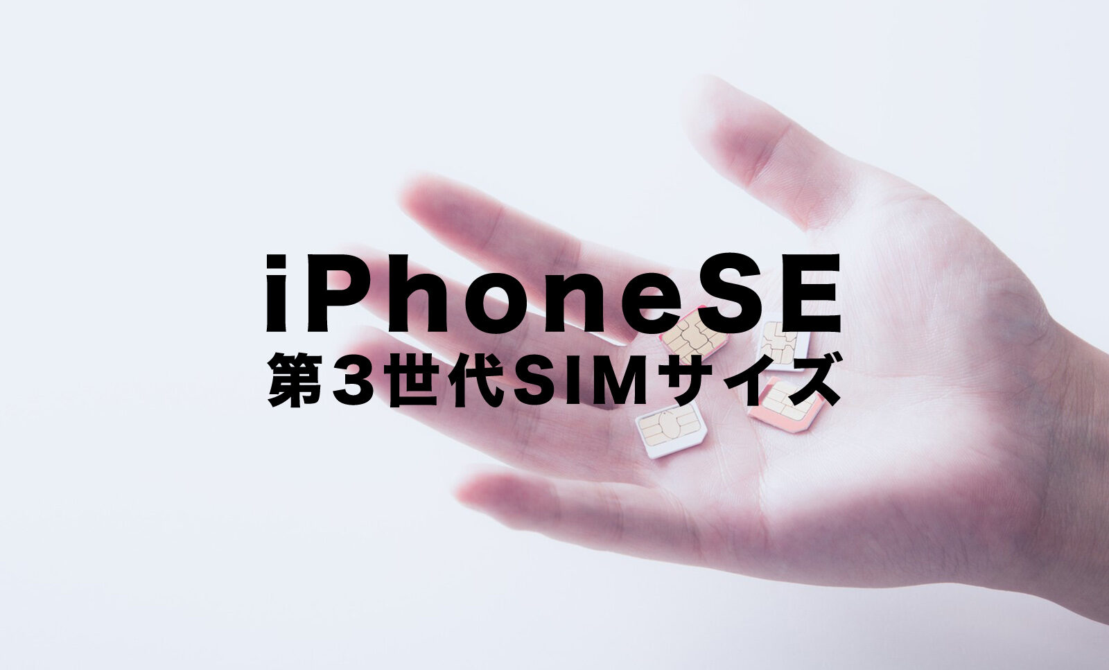 iPhone SE3(第3世代)のSIMカードのサイズはどれ？のサムネイル画像