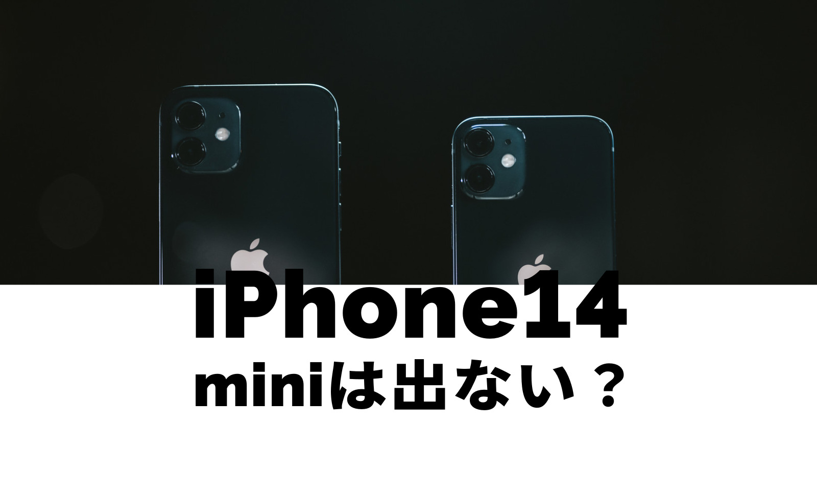 iPhone14 miniは出ない&廃止なのか解説、出る可能性は？のサムネイル画像
