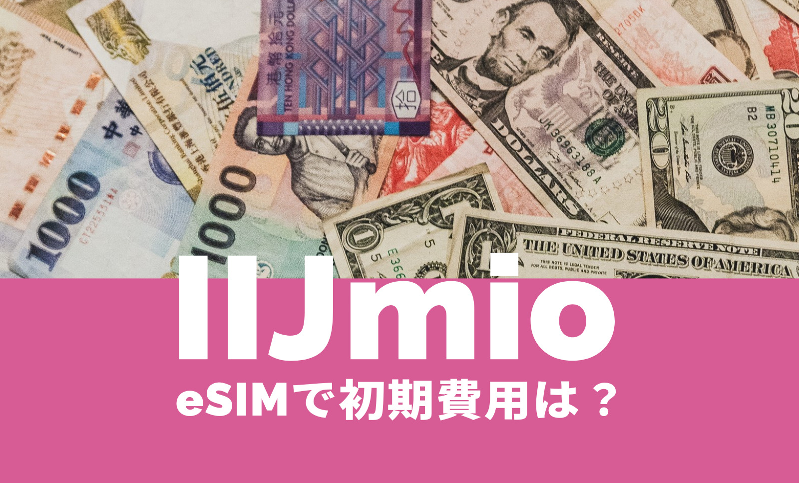 IIJmioのeSIMで初期費用はかかる？データプランゼロの場合は？のサムネイル画像