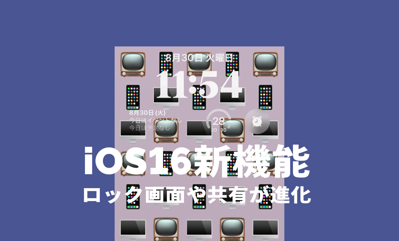iOS16の特徴的な新機能を一覧で解説！のサムネイル画像