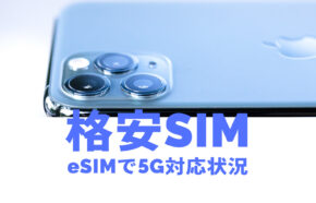 格安SIMのeSIMの5G対応状況&プランを比較