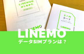 LINEMO(ラインモ)にデータSIMやデータ専用プランはある？