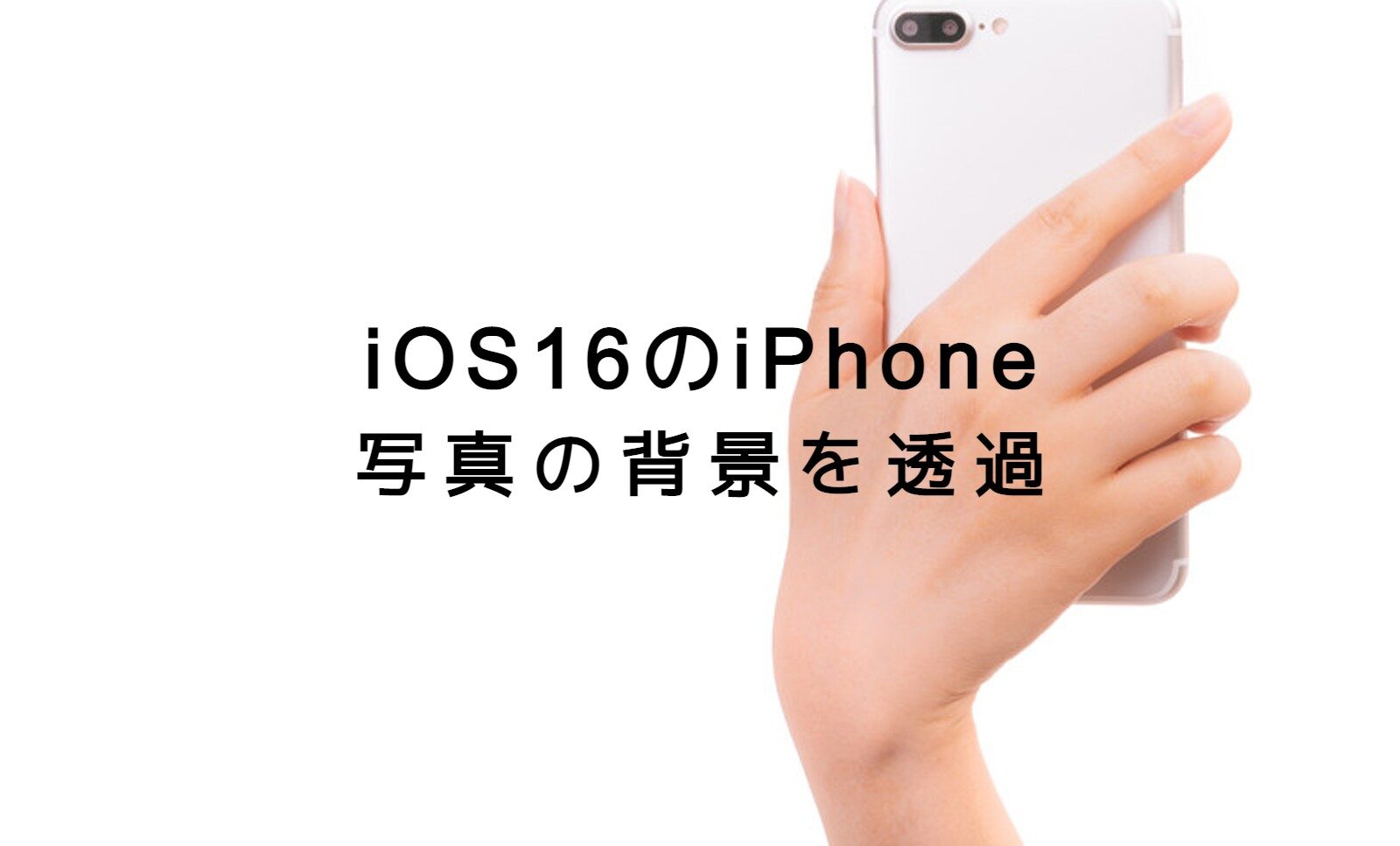 iOS16のiPhoneで写真の背景を透過させて切り抜きするやり方は？のサムネイル画像