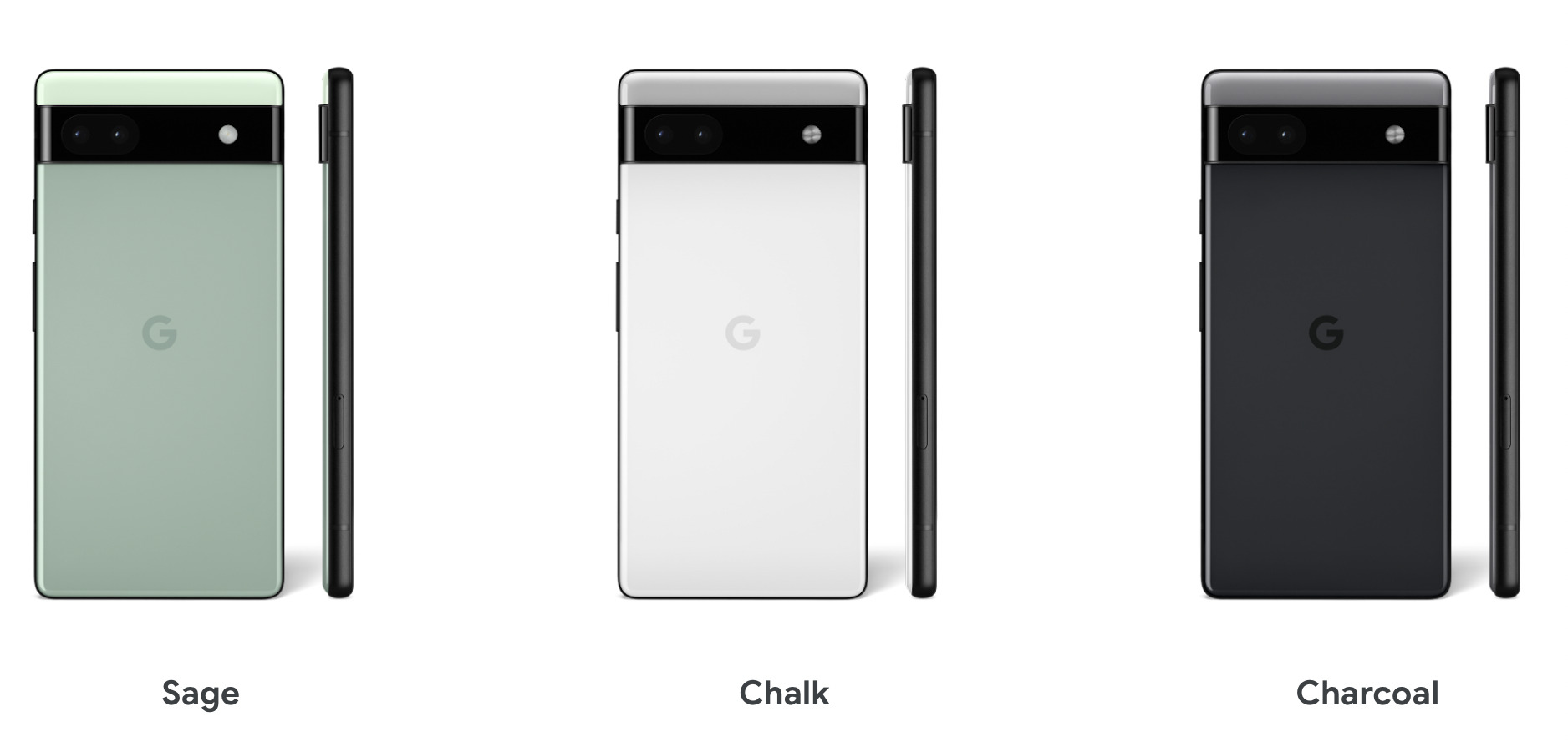 Google Pixel 6aのカラバリ画像