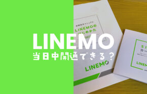 LINEMO(ラインモ)は即日開通できる場合も。eSIMでMNP申込を筆者が検証。